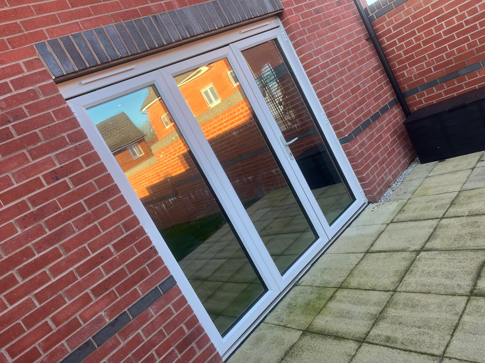 Tinted patio doors
