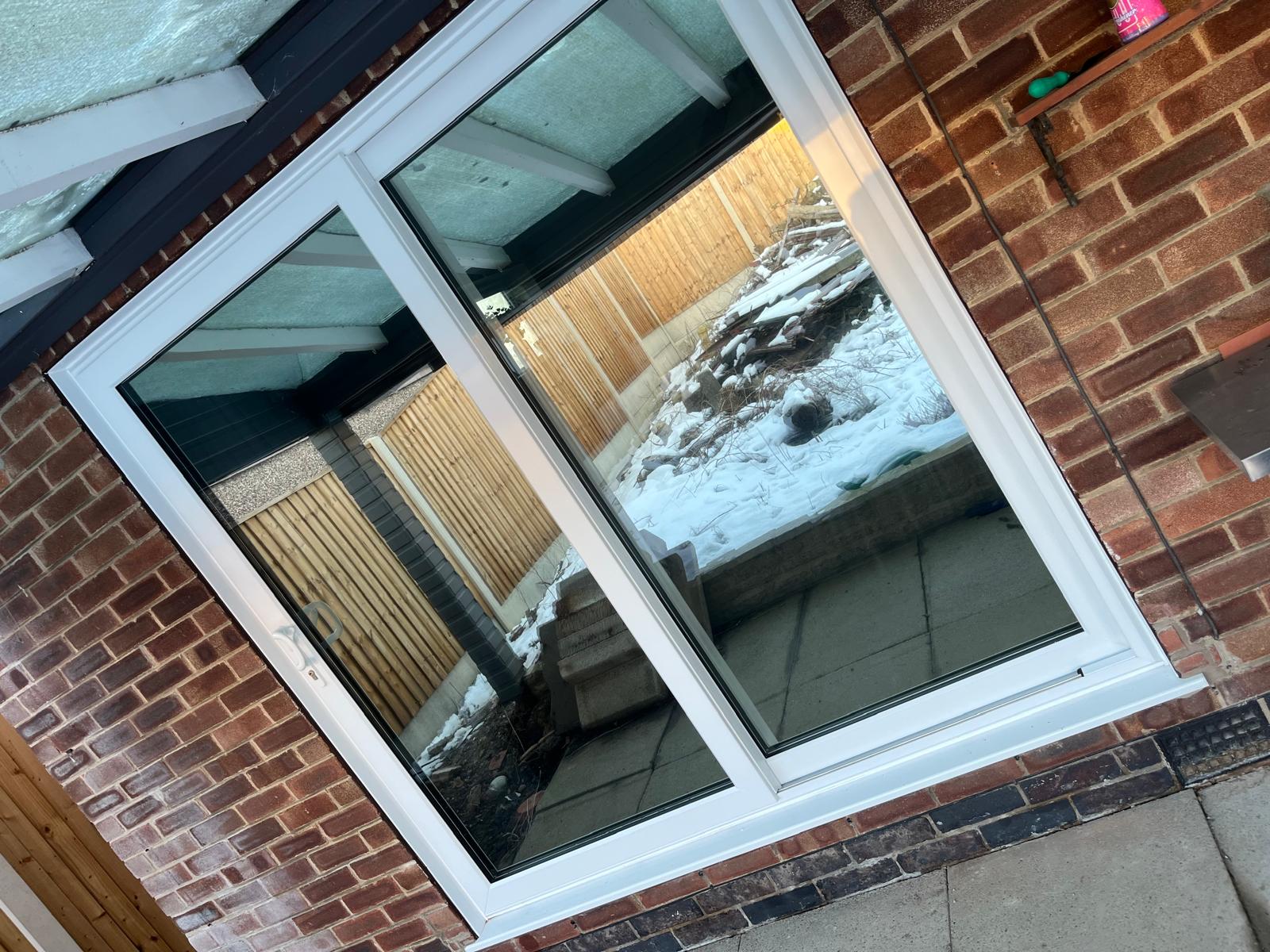 Architectural window film on residential glass